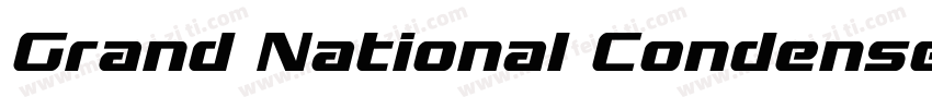 Grand National Condensed Italic Con字体转换